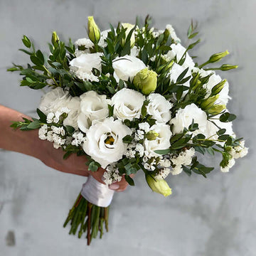 Lisianthus Bridal Bouquet